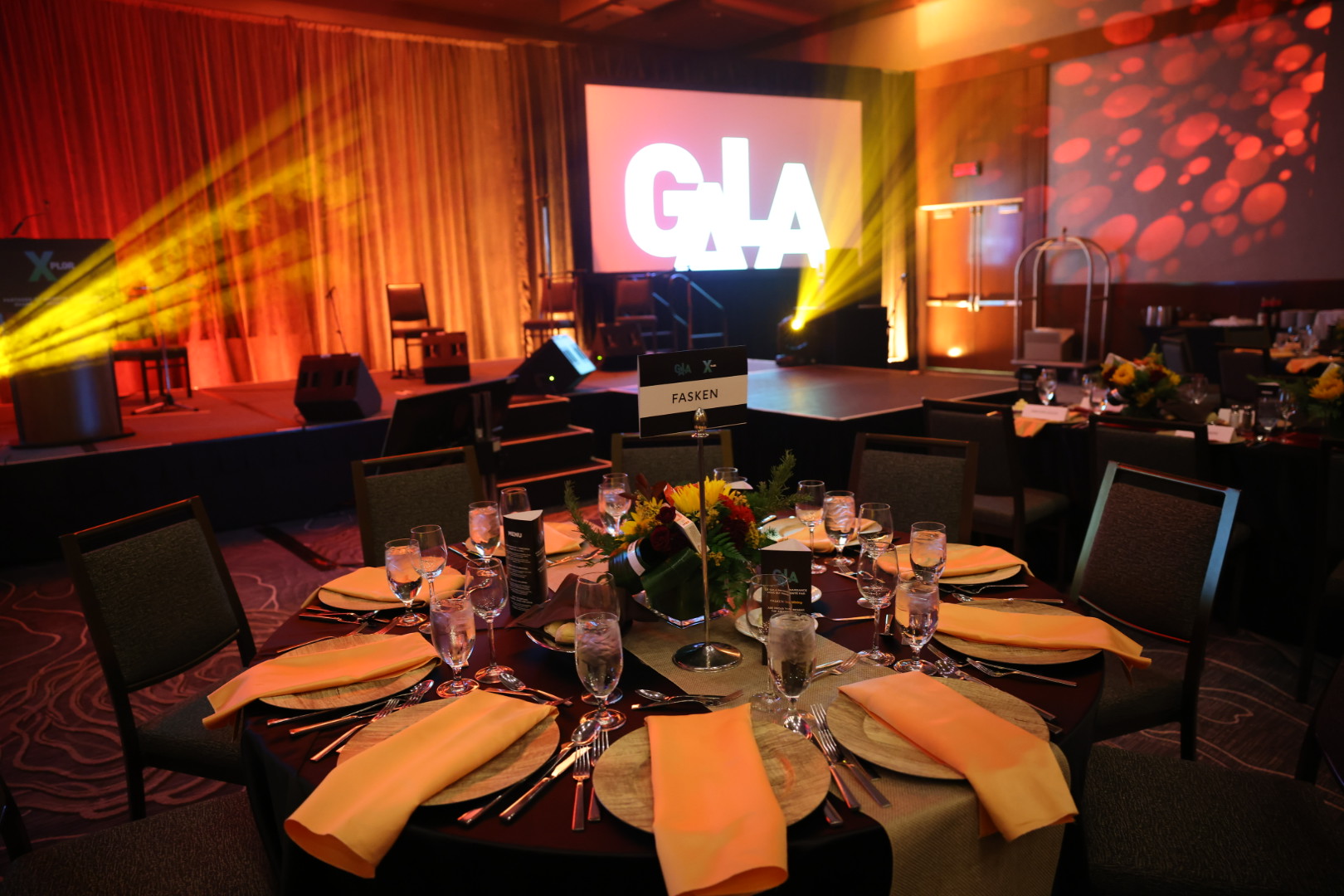 Gala space during the Xplor convention